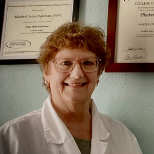Elizabeth-Dykeman-3 Nurse practitioner Elizabeth (Betsy) Dykeman, MSN, APRN, FNP-C, CME
